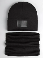 Шапка и снуд для мальчика осенние