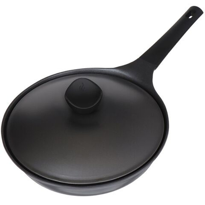 Сковорода алюминий, 28 см, антиприг, Daniks, Shoven, KI-JG2028, с крыш, индукц