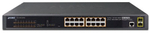 Коммутатор PoE Planet GS-4210-16P2S