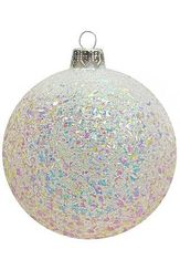 Шар пластиковый Серпантин, 115 мм., 1 шт., белый, ПромЕлка (ШИПЛС-115White)