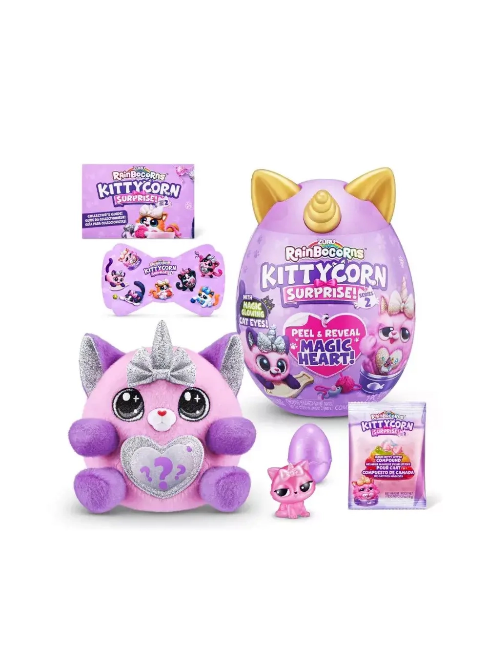 Мягкая игрушка сюрприз яйцо Rainbocorns Kittycorn Surprise 2