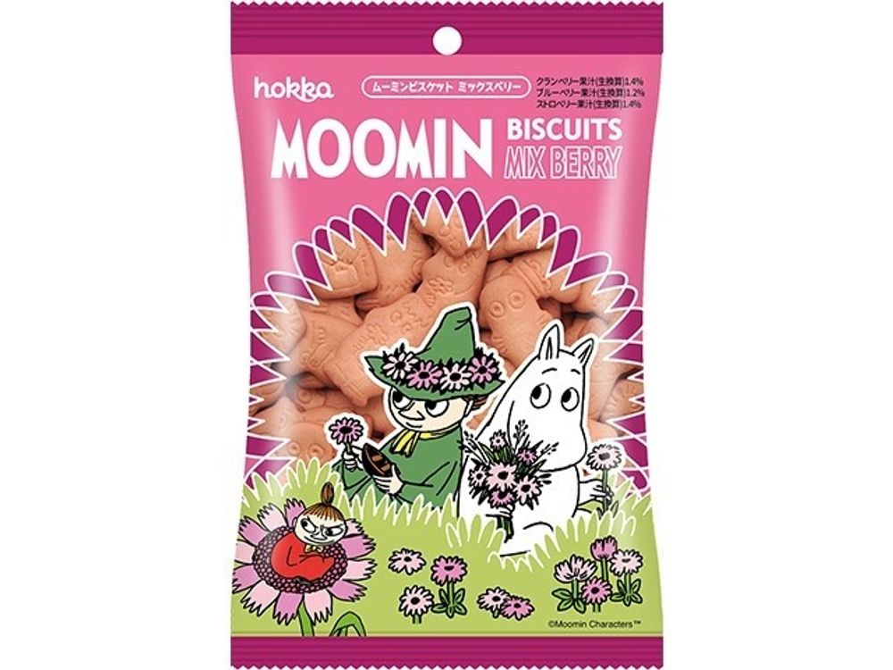 Печенье Муми-тролль со вкусом ягод Hokuriku, 60 гр. 1/20