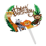 Топпер «С днём рождения», зоопарк, акрил