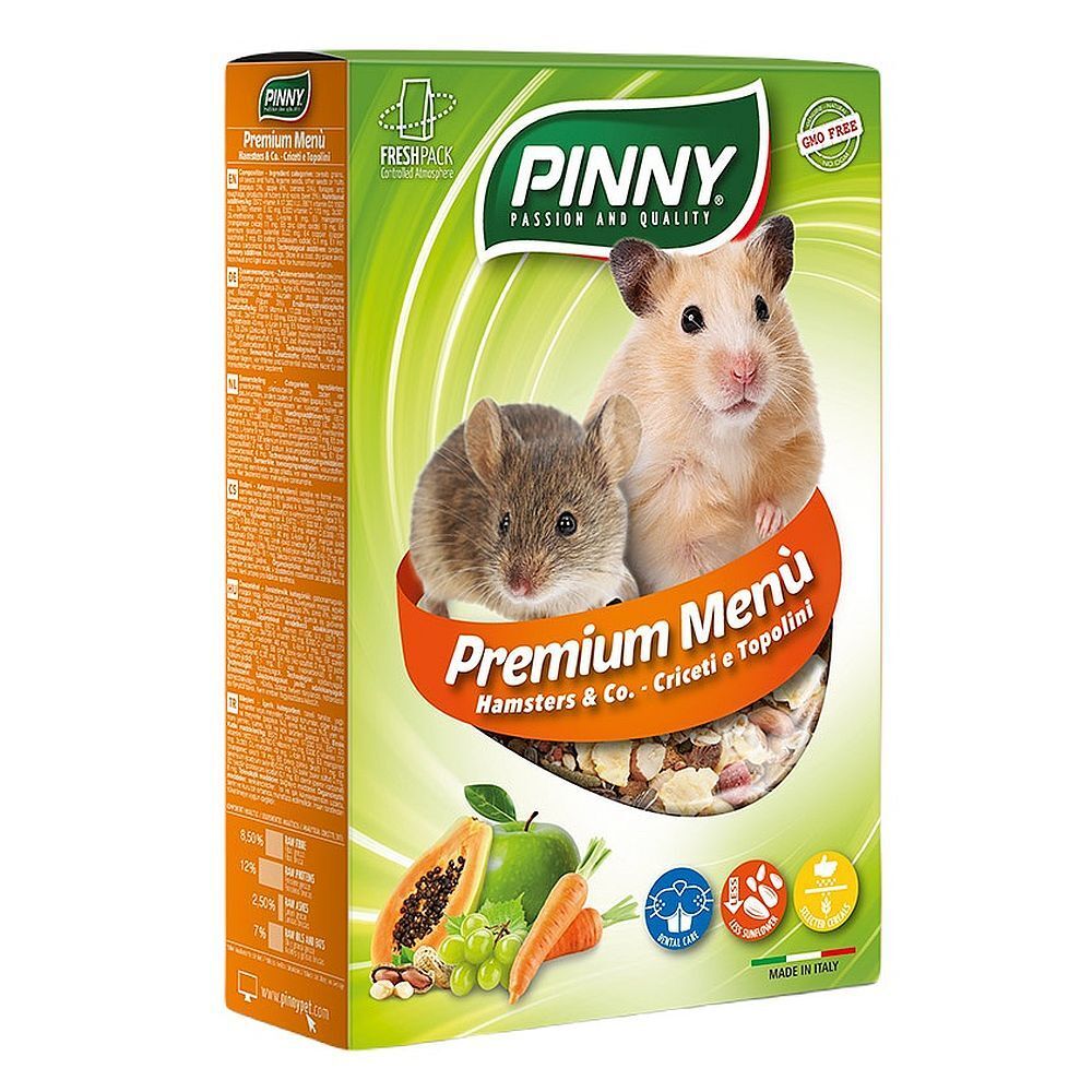 PINNY PM Полнорационый корм 0.3кг д/хомяков и мышей с фруктами
