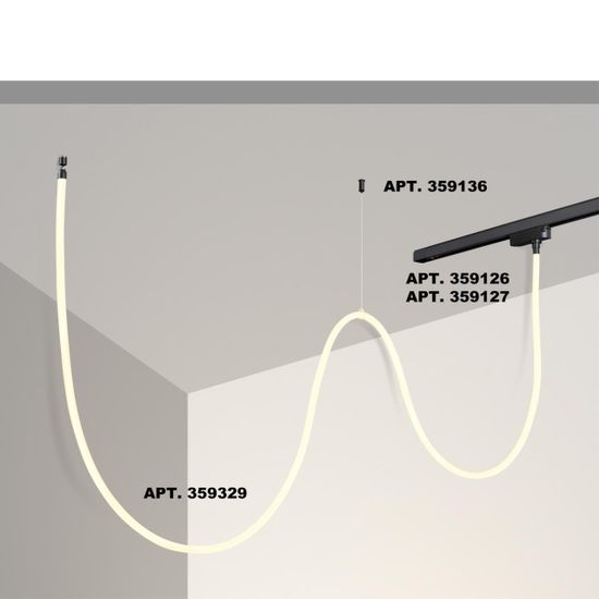 359329 KONST NT24 066 черный Светильник светодиодный IP20 LED 4000K 25W 170-265V 2420Лм RAMO