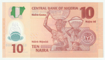 Nigeria, 10 Naira, 2022 – Polymer Banknote with Cultural Heritage Design (UNC)