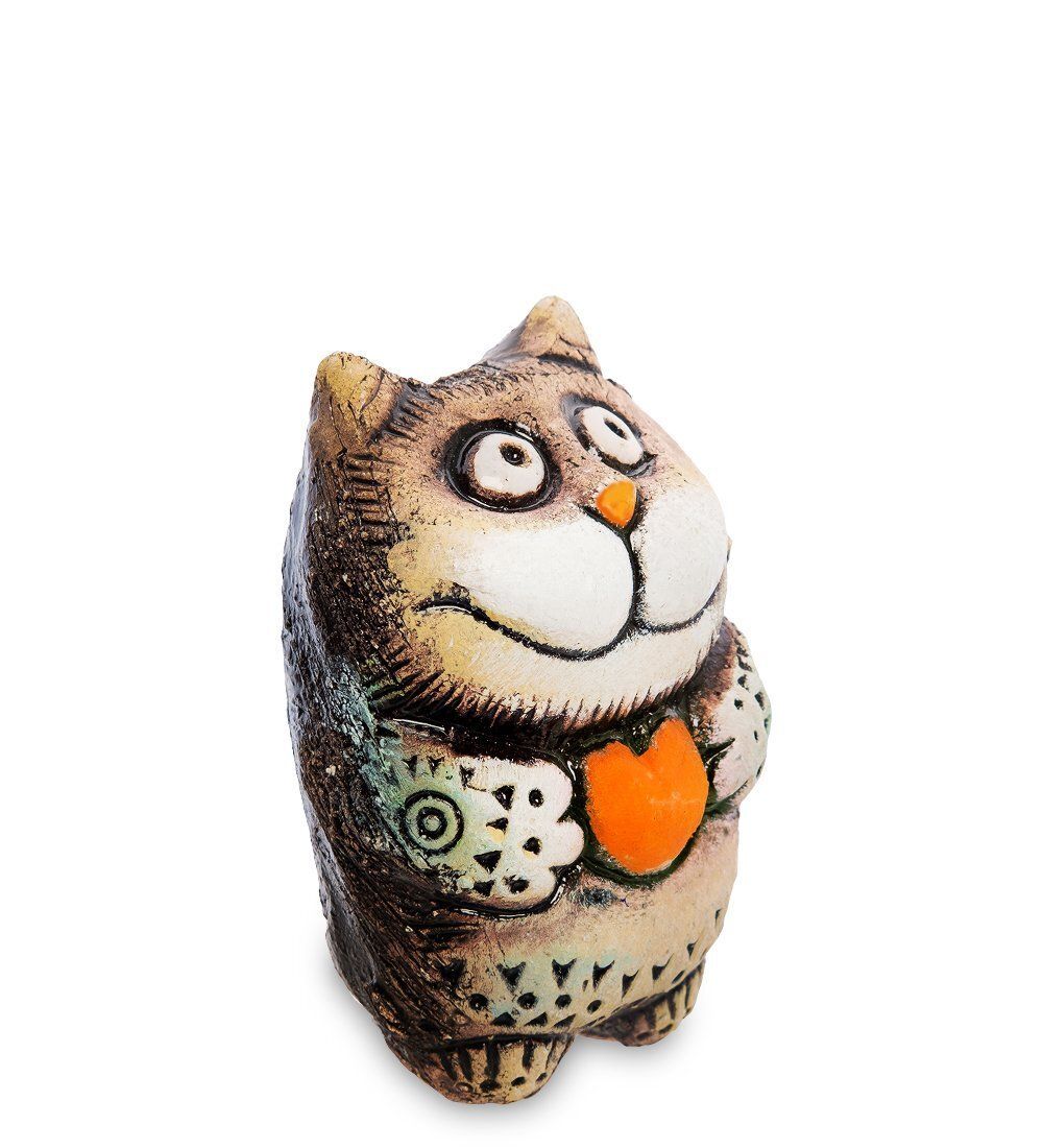 KK- 41 Фигурка «Кот с сердцем» шамот