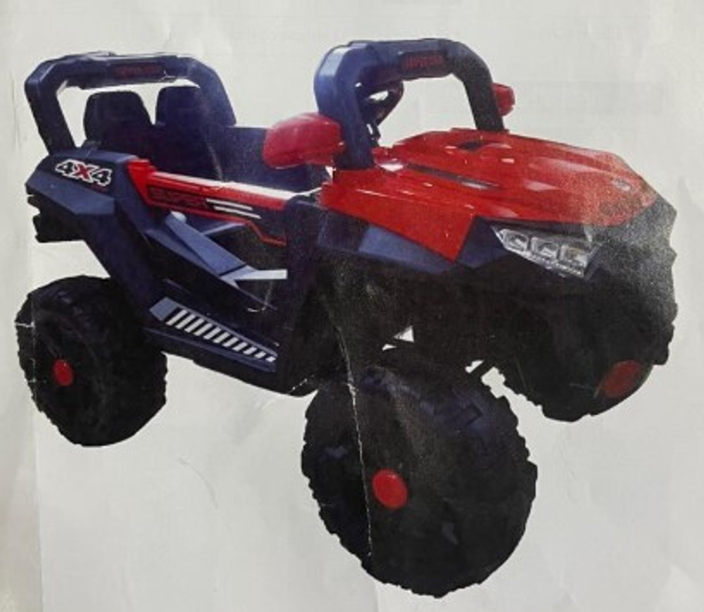 Машинка электрическая внедорожник Mini Titan (пласт. колеса, красная)