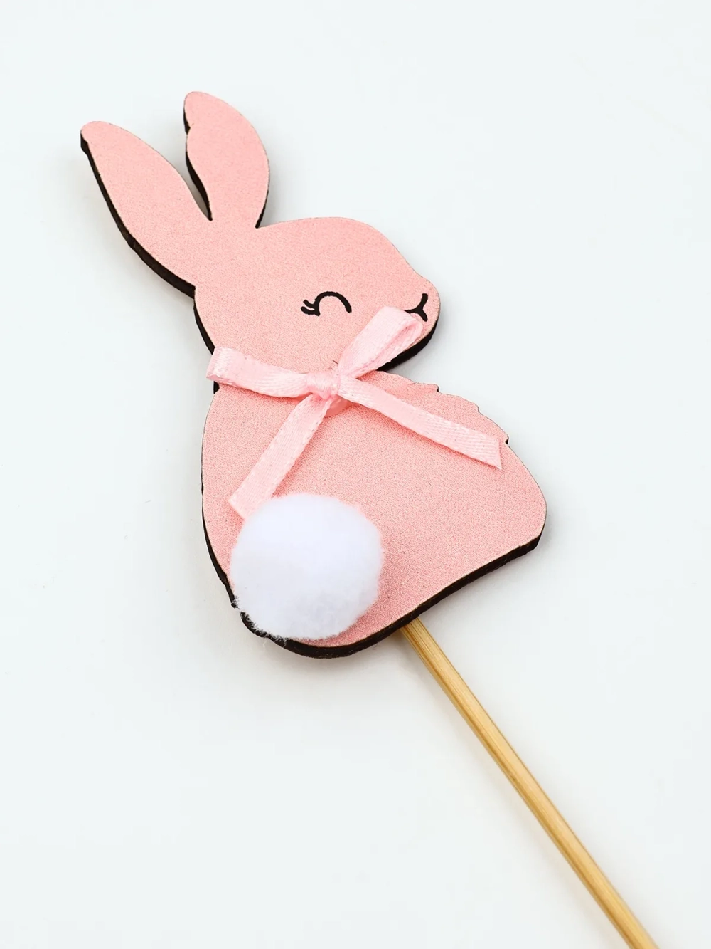 Топпер деревянный для украшения кулича «Кролик» на пасху, 7.3×4.2 см