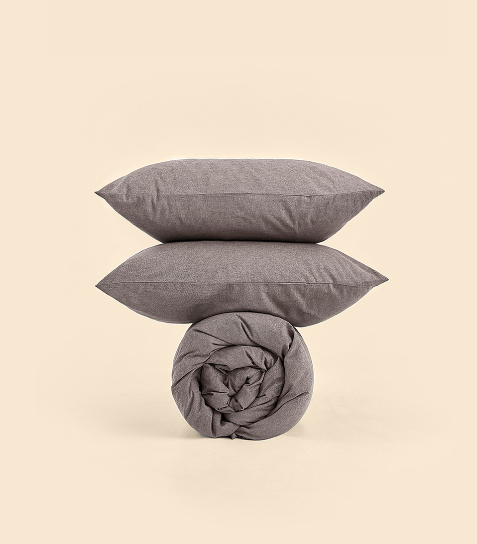 Простыня - Melange Brownie - 180x200x30 (на резинке)