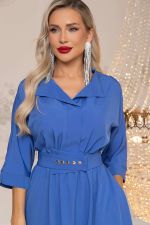 Платье с поясом Доминанта НЬЮ (васильковое) П14344-16М LT Collection