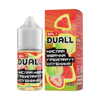 Жидкость DUALL Salt 2% Light 30 ml - Кислая жвачка Грейпфрут Клубника