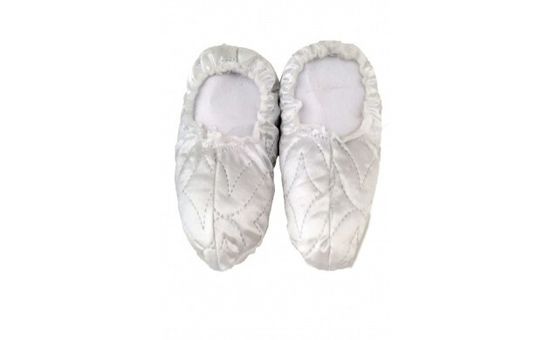 Бахилы ритуальные стеганые белые