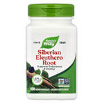 Nature's Way, корень элеутерококка сибирского, 100 веганских капсул (425 мг в 1 капсуле)