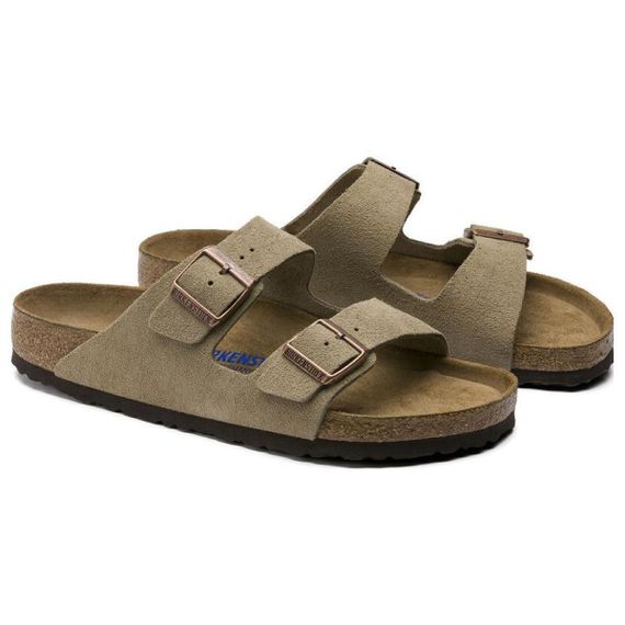 Мягкая стелька Birkenstock Arizona для ног Слипоны Тауповый Унисекс