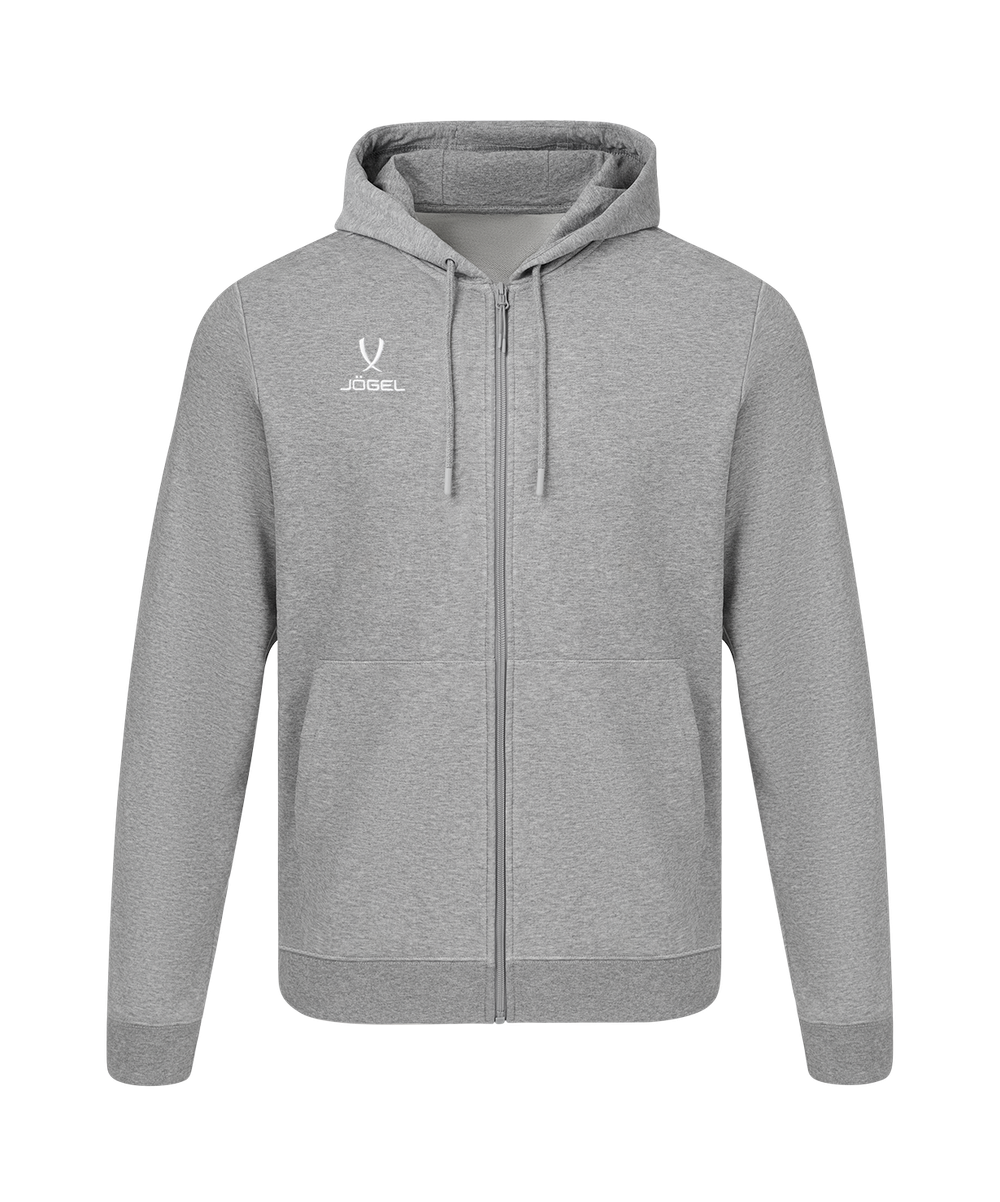 Флисовое худи на молнии ESSENTIAL Cotton Fleece FZ Hoodie, серый меланж, детский