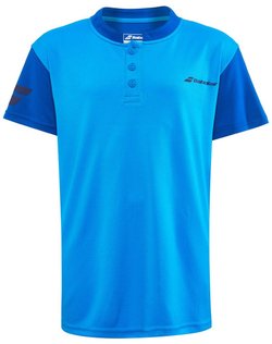 Детская теннисная футболка Babolat Play Polo Boy - blue aster
