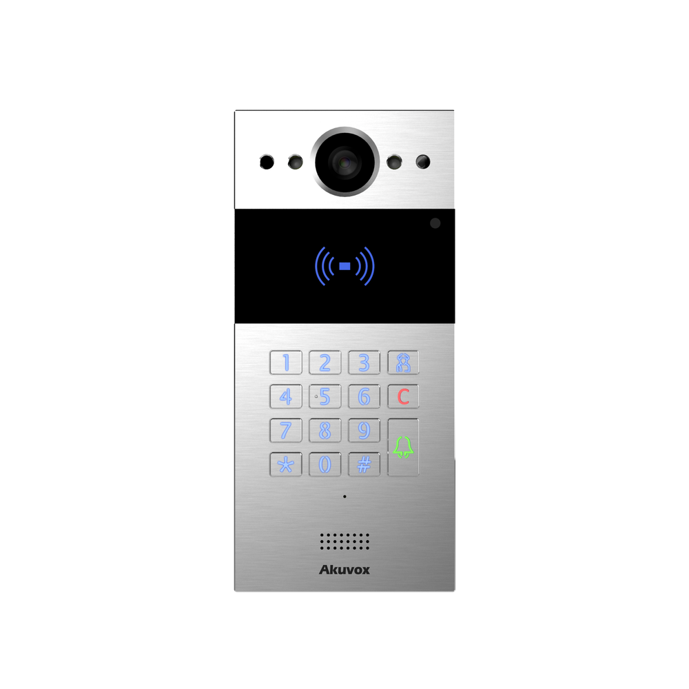 Akuvox R20K (СЕРЕБРИСТЫЙ) SIP video doorphone (in-wall)