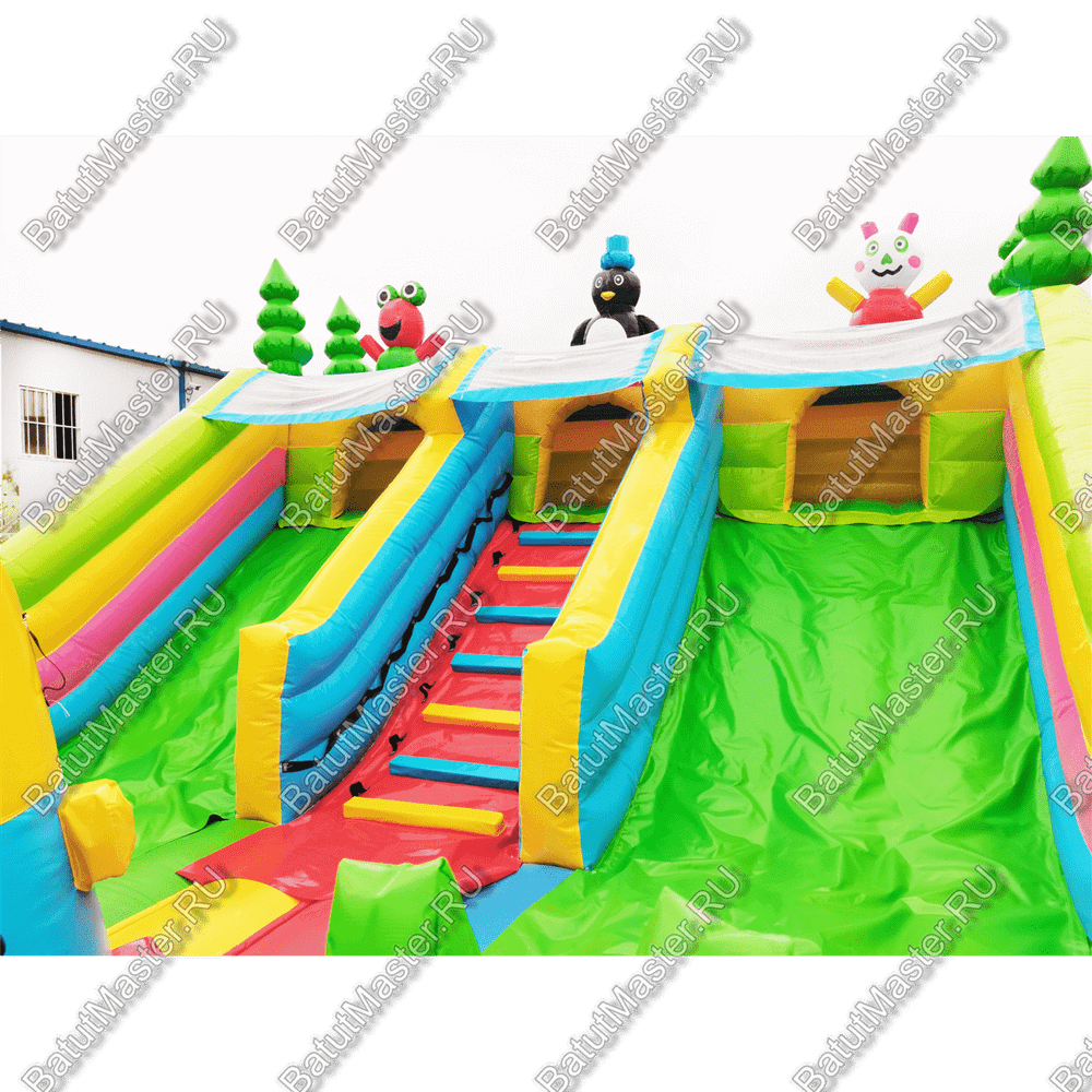 Коммерческий надувной батут "Дружная компания 2", 8*6*4 м