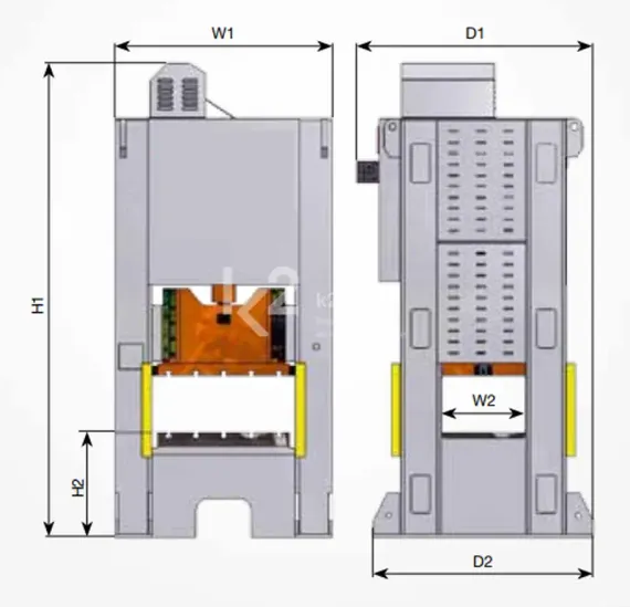 Кривошипный пресс RHTC PPMFS-2-500