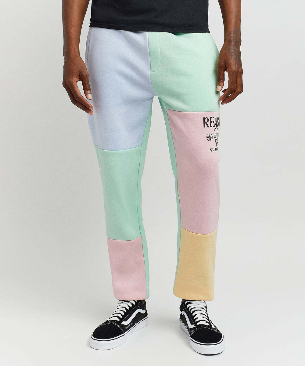 Мужской костюм REASON Drip Pastel Colorblock (худи и брюки)