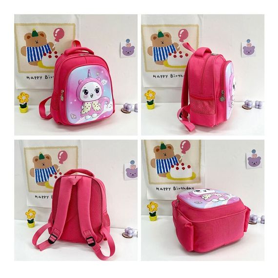 Çanta \ Bag \ Рюкзак 3D Edinoroge pink