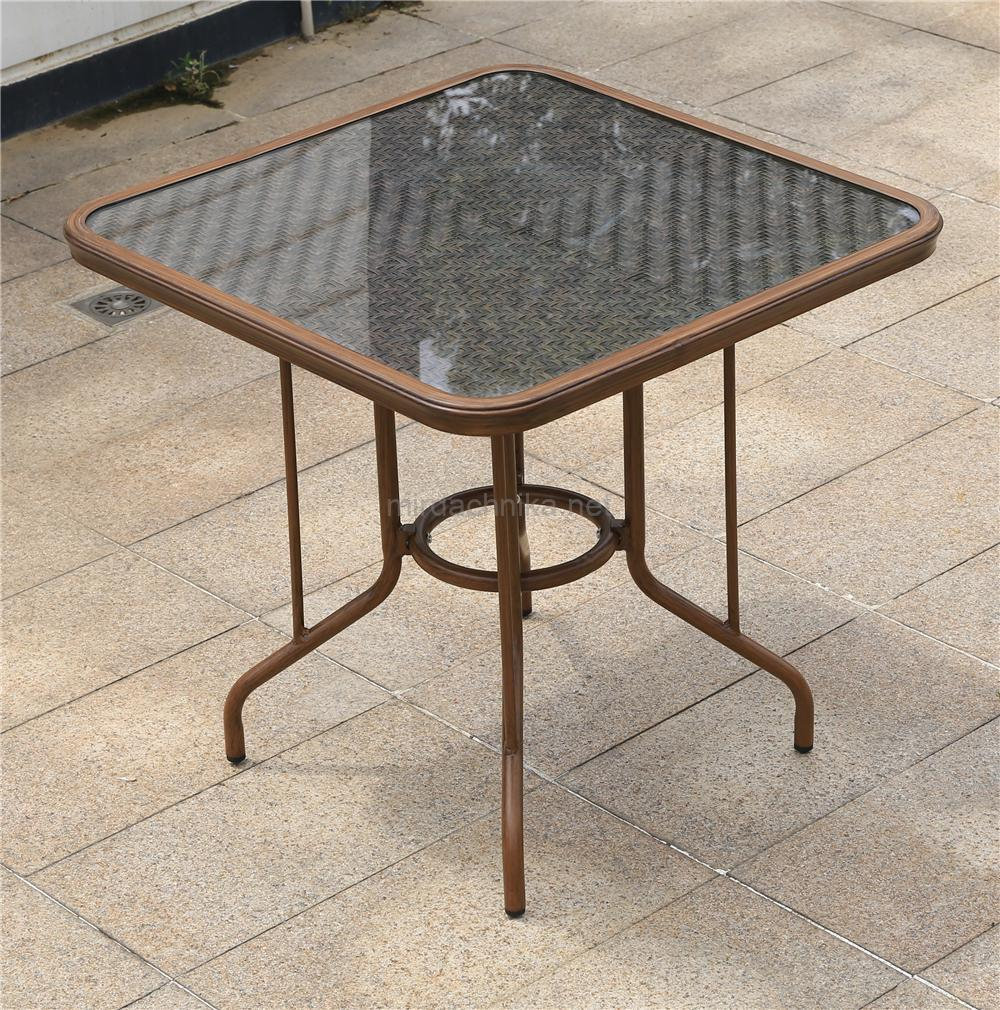 Обеденная группа Стол квадратный из искусственного ротанга 80х80 БАМБУК «BAMBOO» + 4 Кресел  БАМБУК-2 «BAMBOO-2»