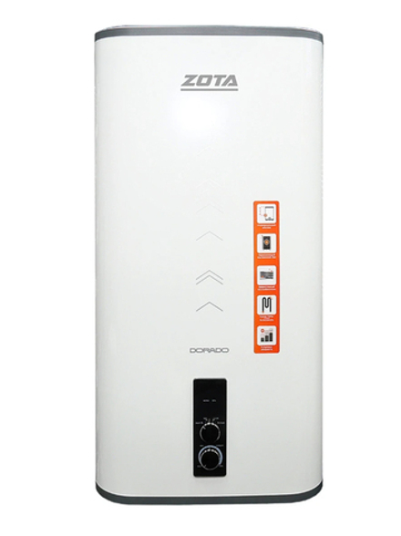ZOTA DORADO 80M 2,5 кВт, 80 л, 1/2’’-3/4’’ НР, комбинированный водонагреватель, плоский, сухой ТЭН