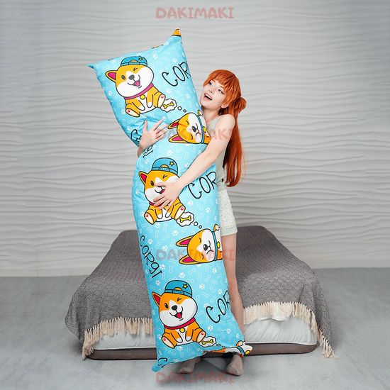 Дакимакура подушка корги длинная арт. 0016