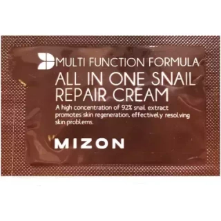 Крем для лица с экстрактом улитки мини MIZON All In One Snail Repair Cream 2 мл
