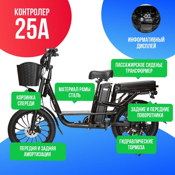 Электровелосипед IKINGI MONSTER 20D (60V/23AH) фото №3