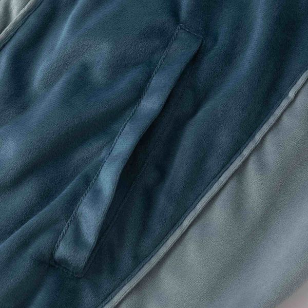 Олимпийка велюровая Puff темно-синяя - фото 8