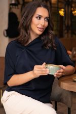 Блуза Марина (темно-синяя) Б14007-1М LT Collection