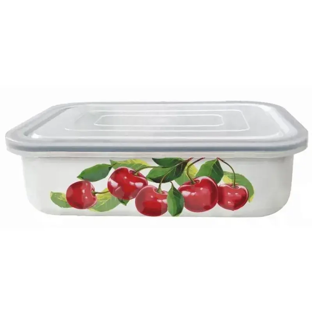 Лоток эмал 1,5л пл/кр Вишневый сад