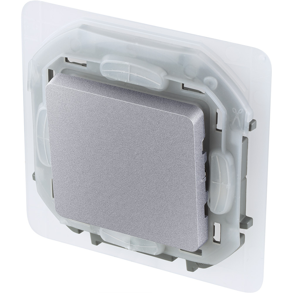 Переключатель 1-клавишный IP44 10А 250В алюминий Inspiria Legrand