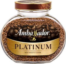 Кофе растворимый Ambassador Platinum, стеклянная банка 95 г