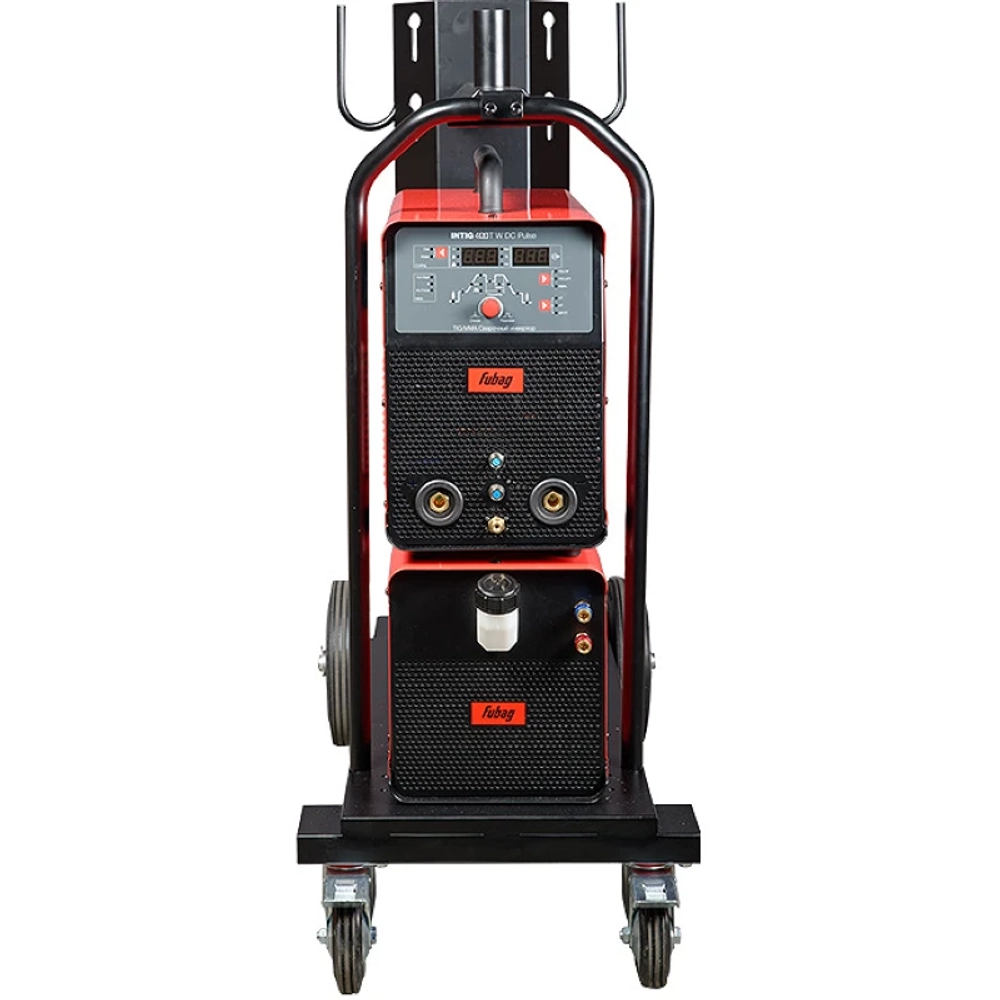 FUBAG INTIG 400 T W DC ПУЛЬС (PULSE) сварочный полуавтомат инверторный с горелкой FB TIG 18 5P 4m, блоком ж/о Cool 70 и тележкой 31454.5
