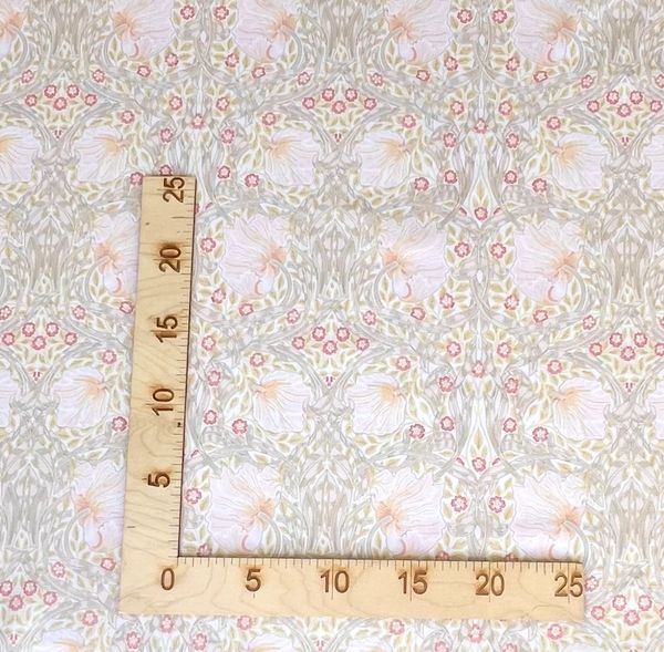 Отрез 60 см , Pimpernel бежевый, Моррис, 100% хлопок Handmade Fabrics 4