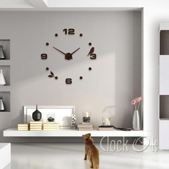 Настенные 3D часы Spring