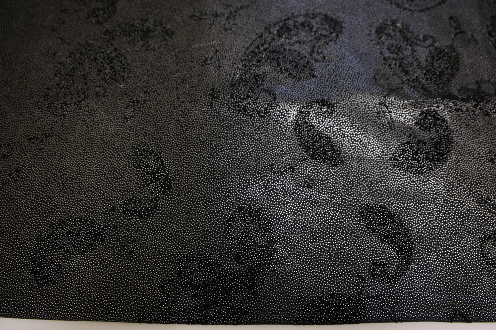 Сатин стрейч металлик серебро