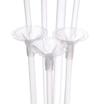 Подставка для шаров «Цветок 2» (основа, 7 палочек с держателями) 67*35*54 см, прозрачный