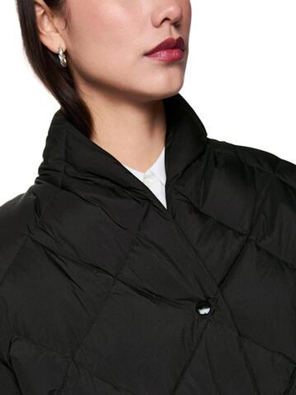 Marc Cain Пальто стеганое двустороннее с воротником - стойкой