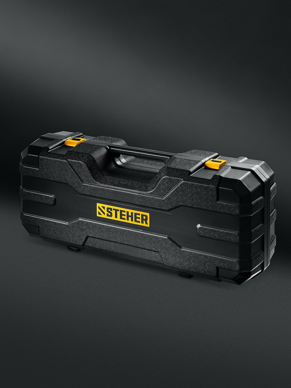 STEHER d225 мм, 500 Вт, подсветка, бесщеточная шлифовальная машина для стен (жираф), кейс (DWB-500)