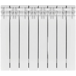 Радиатор биметаллический STOUT TITAN 500 - 8 секций (подключение боковое, цвет белый)