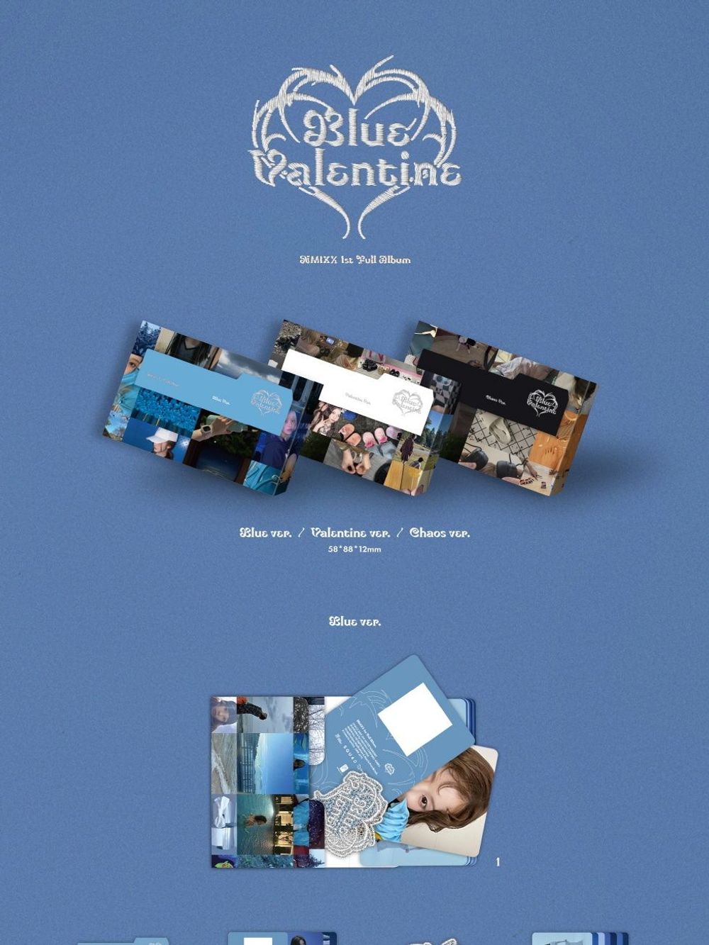 Альбом NMIXX - BLUE VALENTINE PLATFORM ALBUM POCAALBUM 3 Version SET