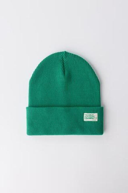 ZARA ТРИКОТАЖНАЯ ШАПКА В РУБЧИК С ЭТИКЕТКОЙ, ЗЕЛЕНЫЙ