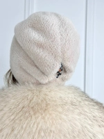 шапка зимняя пушистая из эко меха