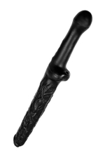 Черный фаллоимитатор «Вразумитель» - 52 см. (Цвет: черный)