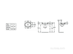 Овальная раковина Roca The Gap 55x39 без отверстий 3270Y1000