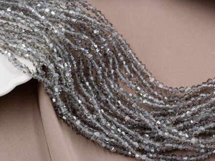 Нить бусин для украшений 4,4мм (ювелирное стекло)